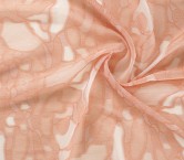 Organza jacq, fil coupÉ marron